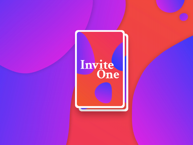 Couple of Invites player new invite gradient dribbble cards animation