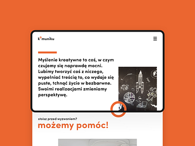 Komuniku Website colorful creative agency desktop home page layout typography ui ui design web web design web typography