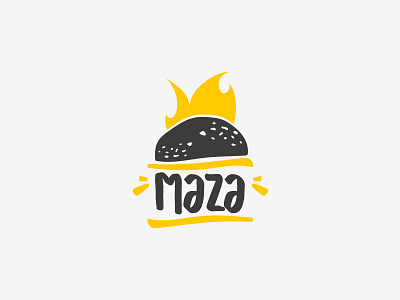 Maza Syrian / Lebanese Restaurant Logo Design (2019 Version A)