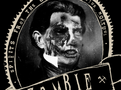 Final Art zombie zinfandel wine illustration living dead dead