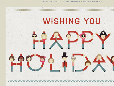 Happyholidays design email happy holidays illustration typography