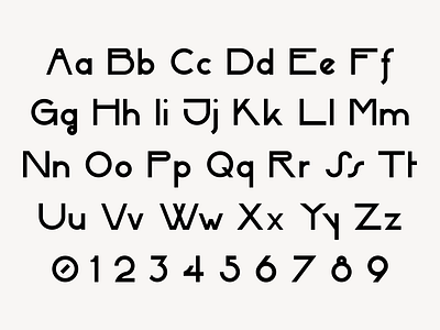 Hikari Sans-Serif Font Alphabet