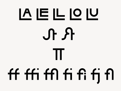 Hikari Sans-Serif Display Font Ligatures