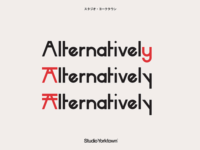 Hikari Sans-Serif Display Font Stylistic Alternates