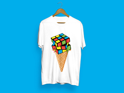 Rubik's Cube ice icecream rubiks cube дизайн изобразительное искусство иллюстрация иллюстрация кошки кошка персонаж распечатать рисунок кошки