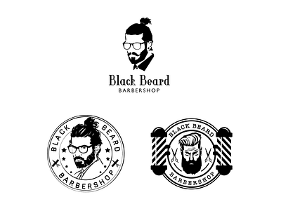 Logo for barbershop branding logo иллюстрация распечатать