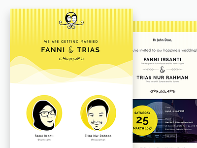 Fatriwed.com - My Wedding Website E-invitation [Fanni & Trias] fanni fatriwed invitation jakarta love trias wedding yellow