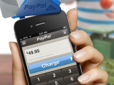 PayPal Here app ios mobile product design ui ux visual