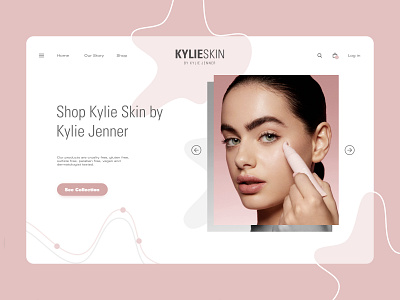 KYLIE SKIN REDESIGN // LANDING PAGE cosmetic cosmetics design designer ui uiux uiux design uiux designer uiuxdesign web web design webdesign