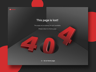 404 PAGE // PINTEREST REDESIGN