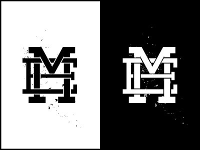 E.M. - Monogram apparel design em monogram texture type typography