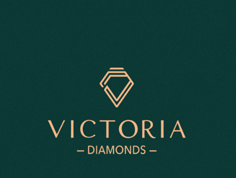 Victoria Diamond logo diamond logo illustration logo vectoria