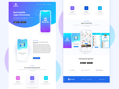 App Landing by Girraj soni on Dribbble