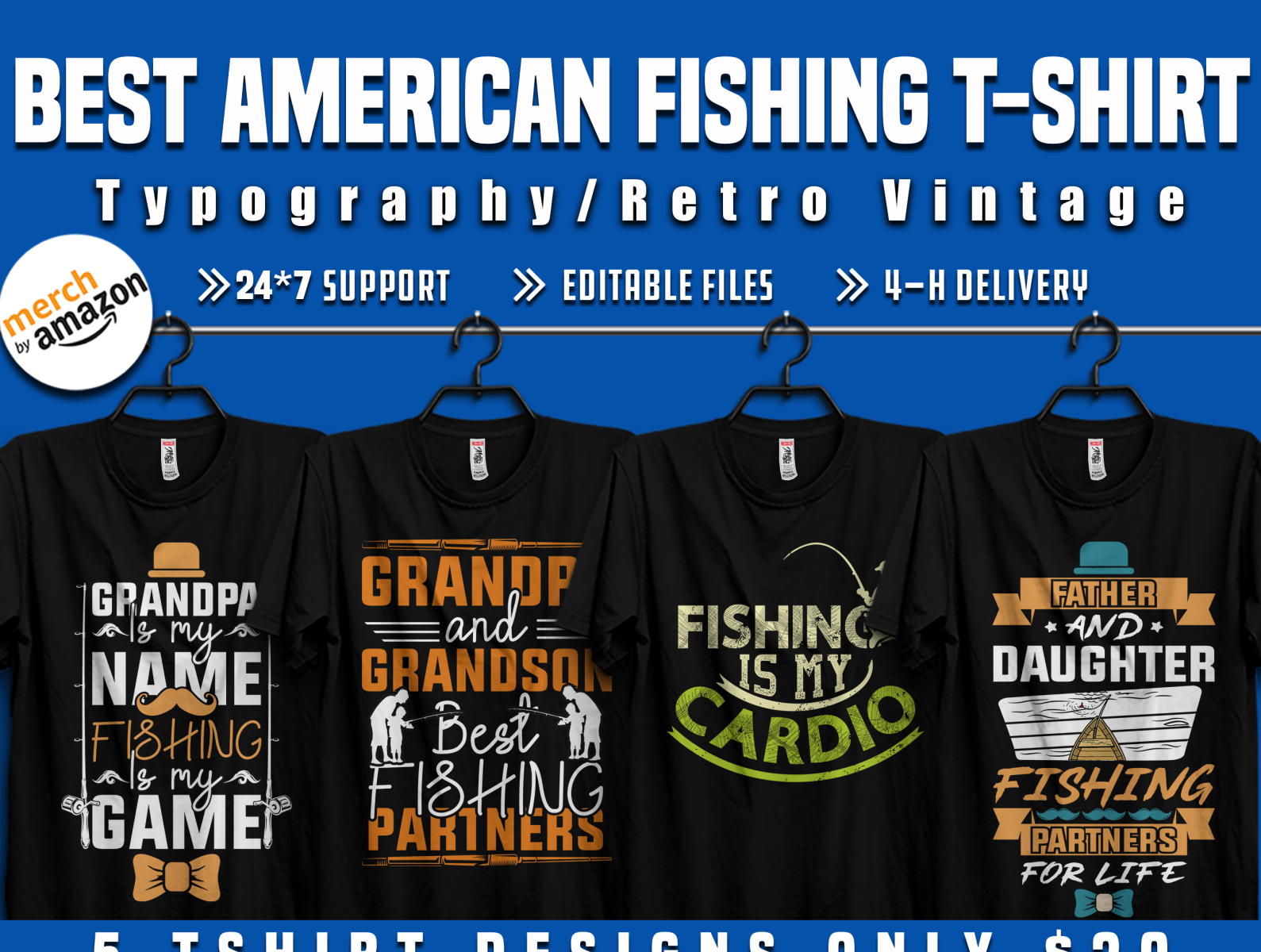 Best American Fishing shirt design for Fishing Lover by Kabir