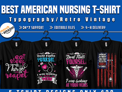 Best American Nursing shirt design for nurse Lover 12 12th apparel brain care cloth clothes clothing creative custom tshirt design design template eps family fashion health illustration nurse tshirt typography vector