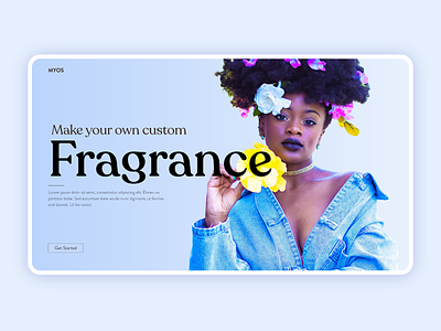 Make Your Custom Perfume Store design adobe xd design minimal typography ui ux web xddailychallenge