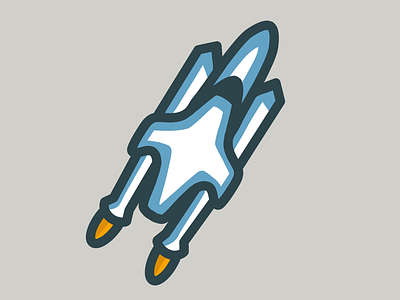 1/50 #dailylogochallenge branding cosmic dailylogochallenge day1 design flatlogo logo rocketship spac spaceship