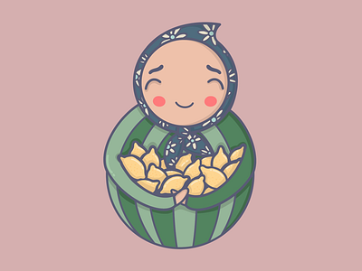 Lemons. cute flowers illustration kidlit lady lemon lemons mascot procreate simple stripes