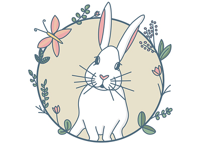 Bunny illustration animals bunny illustration plants procreate