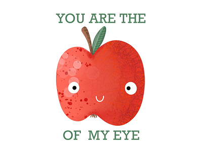 Apple of my eye aiipad apple fruit illustration kids procreate tee design