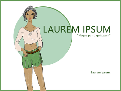 Laurem Ipsum Girl art character confident design dp dribbler freelance girl green illustration illustrator job laurem ipsum modern girl muslim portfolio ui upbeat ux woman