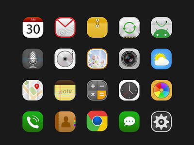 System Gui icon design 系统图标设计