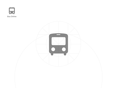 GeometryBus 巴士 bus geometry geometry design icon design
