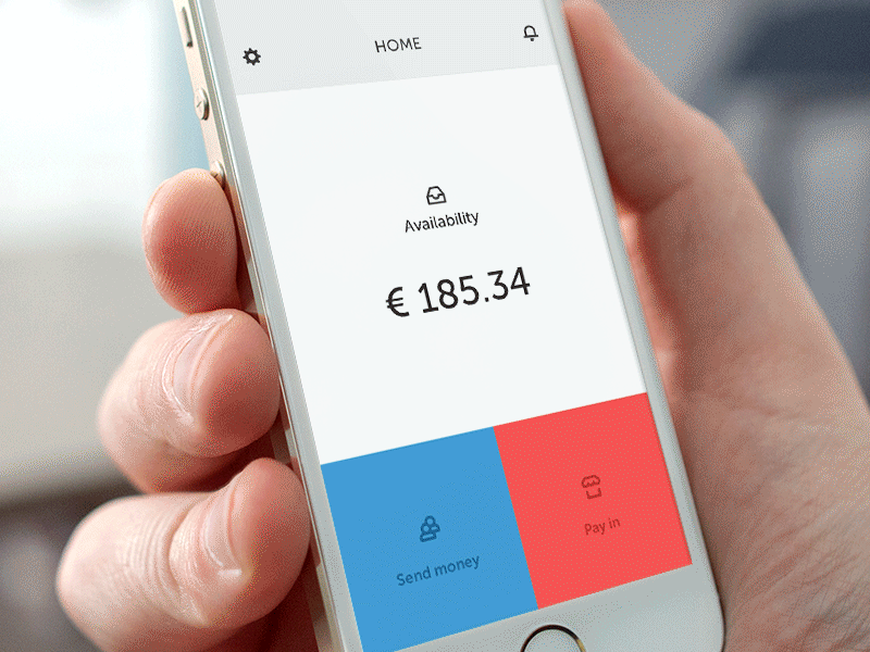 App Promo clean app ios money transfer motion graphics rahul simple ui user interaction ux wallet