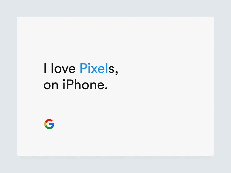 Google Pixel no tags