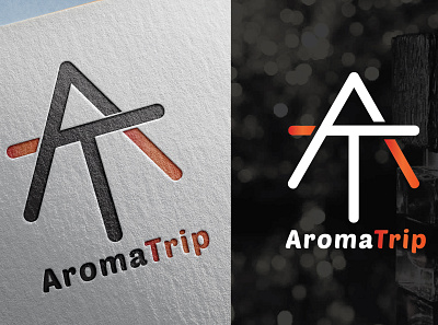 Aroma trip logo design branding design flat identity illustration illustrator logo logodesign vector website