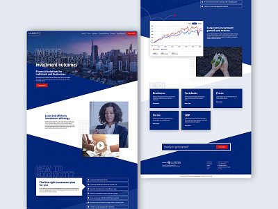 Investment Company Website corporate design investment web design website website concept