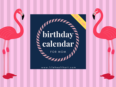 Custom Designed Birthday Calendar Gift branding design illustration logo typography website