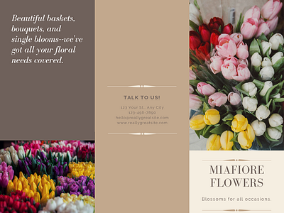 Floral Designs branding design website