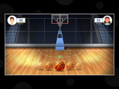 Basketball game ball game illustration maid booking app ui uidesign