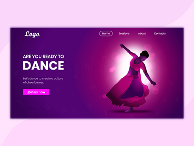 Website Banner Design banner design dance graphicdesign illustration user interface website banner website design