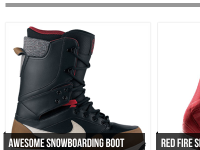 snowboarding boots anyone? ecommerce web design