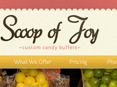 Scoop of Joy header honey do list logo navigation