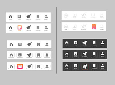 Custom Nav bar / Menu app app design design design app flat icon menu design menubar minimal mobile app mobile app design mobile design mobile ui navbar navigation navigation bar protoype ui uidesign ux