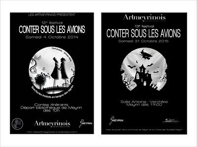 Festival Conter sous les avions design illustration