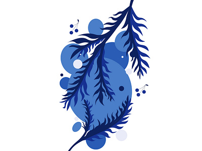 winter paws art blue design illustration snow vector winter