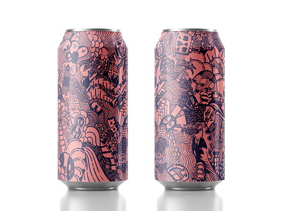 Gast beer can beer drawing illustration lines