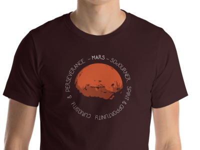 Mars Population 5 design mars rover shirt shirts typography