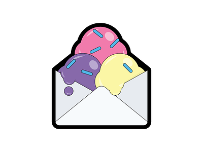 Email with Sprinkles email emailgeeks envelope ice cream sprinkles sticker