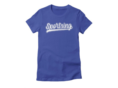 Sportsing baseball football kickball shirt soccer softball sports sportsing t shirt threadless tshirt typography