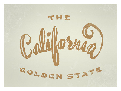 California california lettering typography