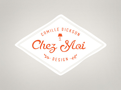 An option for a friends blog interior design logo