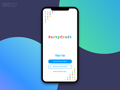 #003 Daily UI Sign Up