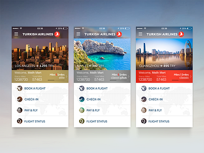 Turkish Airlines Main Screen airline booking city custom flight ios iphone map photo price status