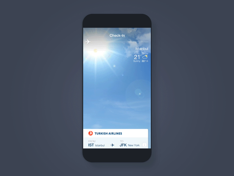 Check-in Weather Info