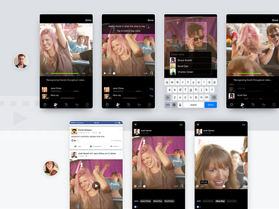 Video Tagging Concept 2 facebook facial recognition image recognition interaction machine learning tag ux video
